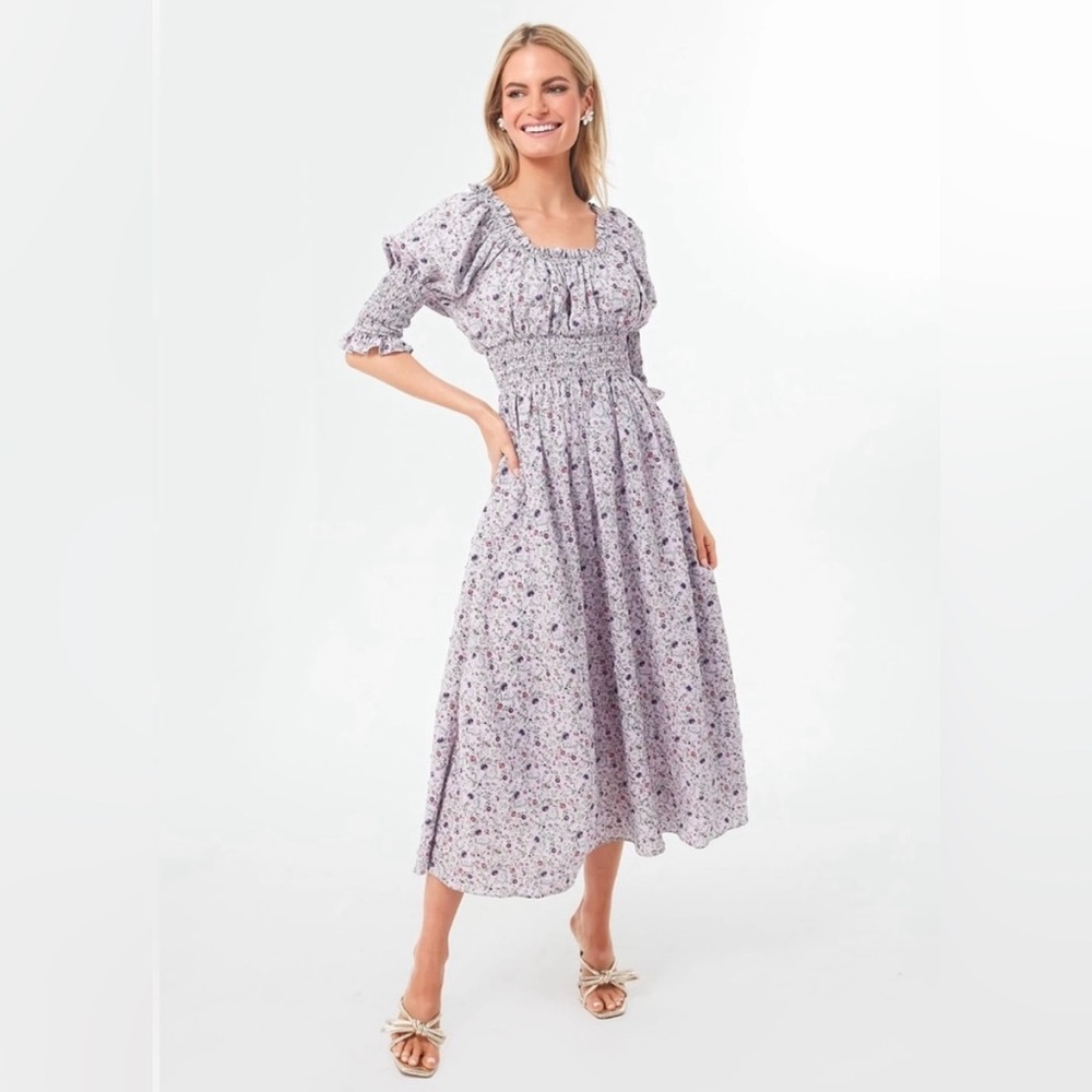 Tuckernuck Hyacinth House Lilac Floral Dress
